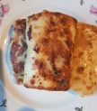 Plānās pankūkas pildītas ar gaļu