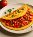 Ātra omlete ar dārzeņiem