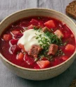 Biešu zupa ar gaļu