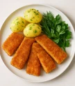 Cepts laša filejas gabaliņi sviestā