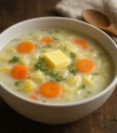 Kartupeļu un dārzeņu piena zupa
