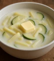 Kartupeļu un kabaču piena zupa