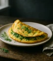 Zaļumu omlete ar dillēm un pētersīļiem
