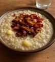 Kartupeļu un miežu putraims biezputra