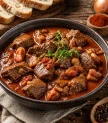 Liellopu gaļas gulašs ar speķi
