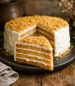 Medus torte ar skābo krējumu