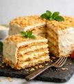 Napoleona torte ar krēmu