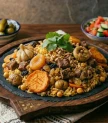 Plovs ar rozīnēm un žāvētām aprikozēm