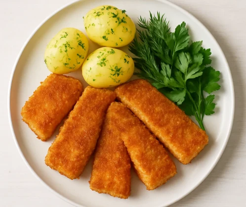 Cepts laša filejas gabaliņi sviestā