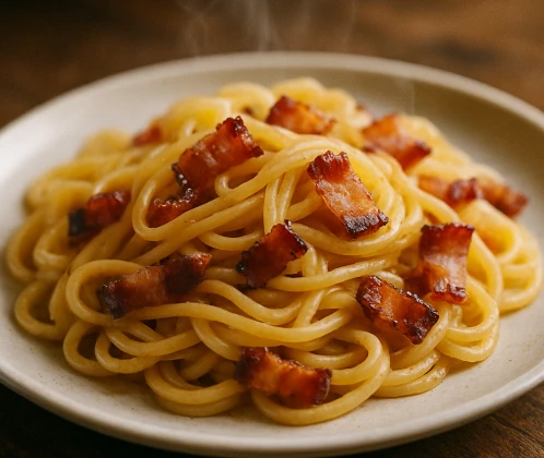 Makaroni ar speķi