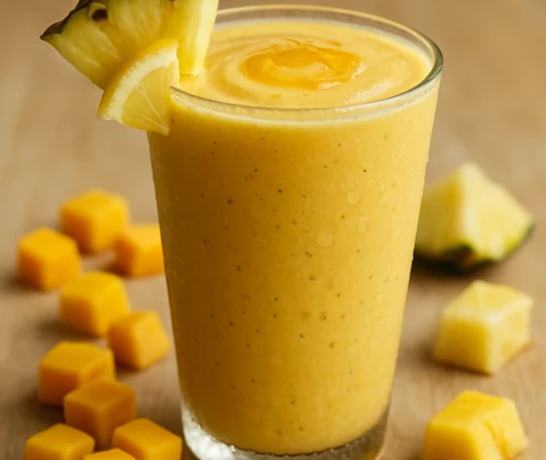 Tropu smūtijs ar ananāsu un mango
