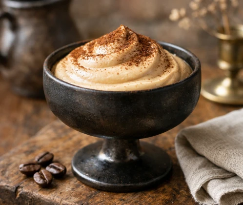 Kafijas un mascarpone krēms tiramisu desertam