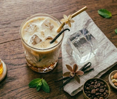 Ledus latte ar vaniļu