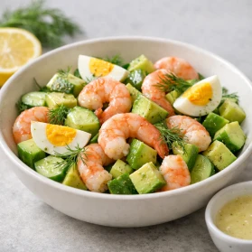 Garneles salāti ar avokado
