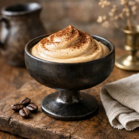 Kafijas un mascarpone krēms tiramisu desertam