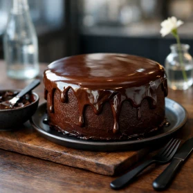Klasiskais šokolādes ganache krēms kūkām