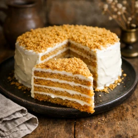 Medus torte ar skābo krējumu